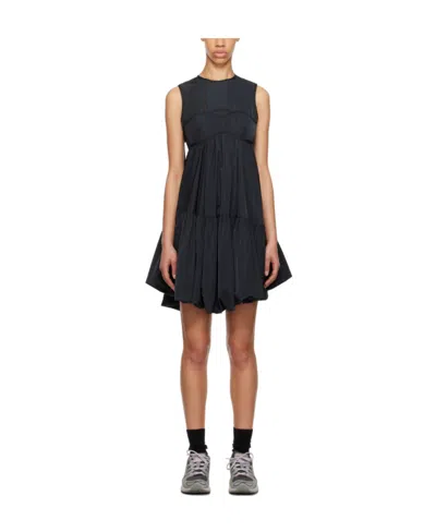 Cecilie�bahnsen Round-necked Sleeveless Dress In Black