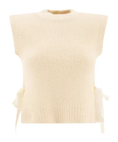 Cecilie�bahnsen Sleeveless Sweater In Nude