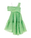 Cecilie�bahnsen Soon Draped Asymmetric Dress In Green