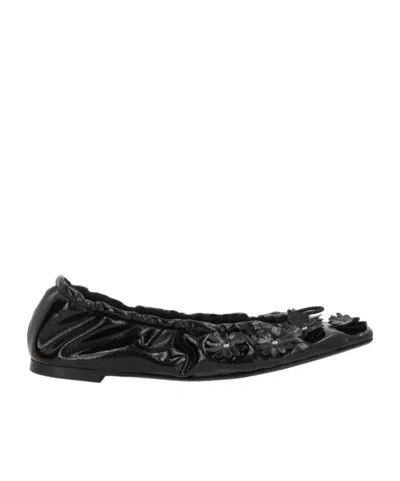 Cecilie�bahnsen Square-toed Ballet Shoes In Black