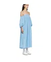Cecilie�bahnsen Strapless Dress With Thin Straps In Blue