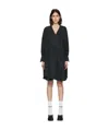 Cecilie Bahnsen V-neck Wrapped Dress In Black