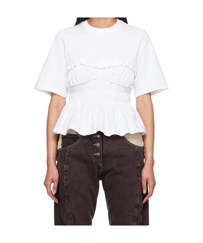 Cecilie Bahnsen Vilde T-shirt In White
