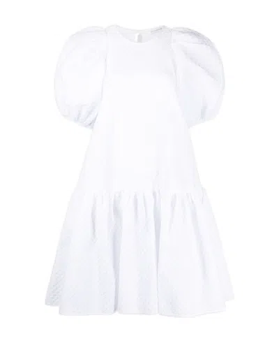 Cecilie�bahnsen Voluminous Puff Sleeve Mini Dress In White