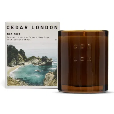 Cedar London Blue Big Sur Scented Soy Candle