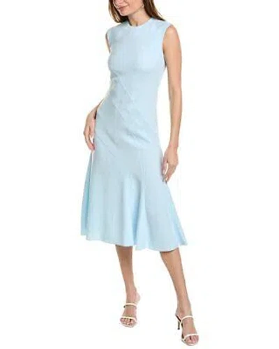Pre-owned Cedric Charlier A-line Midi Dress Women's In Blue