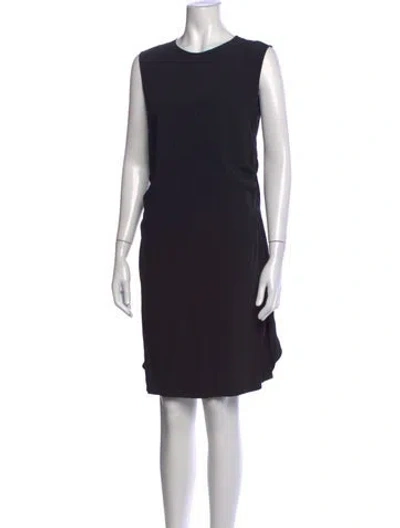 Pre-owned Cedric Charlier Acetate Knee-length Dress In Black