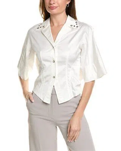 Pre-owned Cedric Charlier Blouse Women's In White