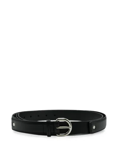 Cedric Charlier Buckle-fastening Belt In Black