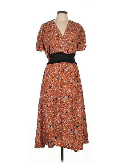 Pre-owned Cedric Charlier Casual Dress In Orange