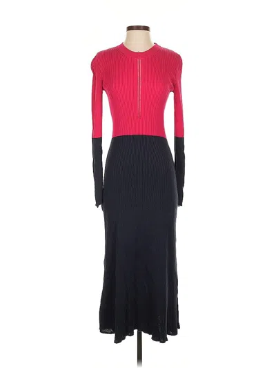 Pre-owned Cedric Charlier Cocktail Dress In Red