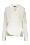 Cedric Charlier Cotton Shirt In White