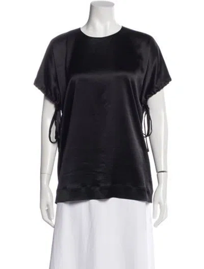 Pre-owned Cedric Charlier Crew Neck Short Sleeve Top In Blue