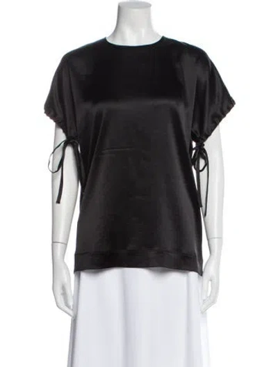 Pre-owned Cedric Charlier Crew Neck Short Sleeve Top In Gray