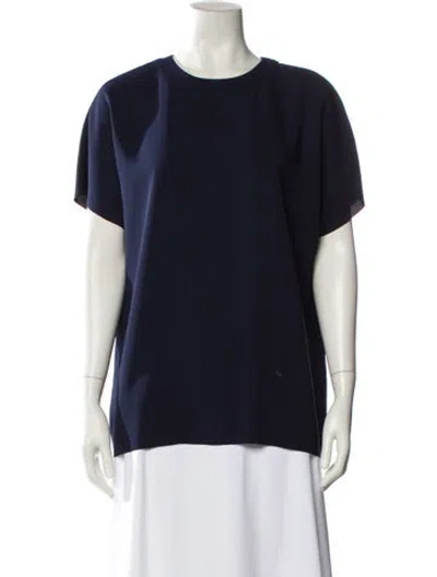 Pre-owned Cedric Charlier Crew Neck Short Sleeve T-shirt In Blue