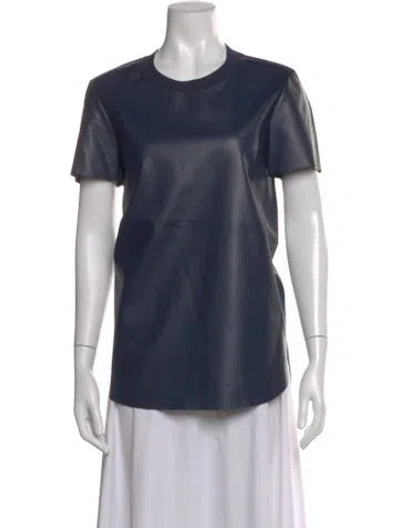 Pre-owned Cedric Charlier Crew Neck Short Sleeve T-shirt In Blue