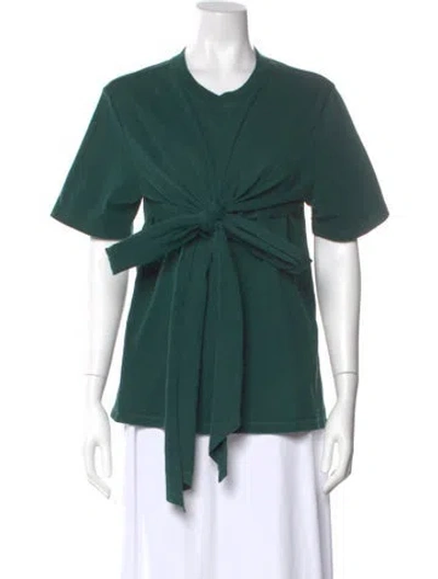 Pre-owned Cedric Charlier Crew Neck Short Sleeve T-shirt In Green