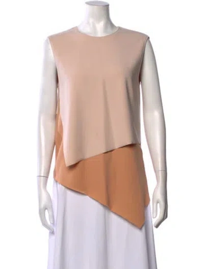 Pre-owned Cedric Charlier Crew Neck Sleeveless Top In Pink