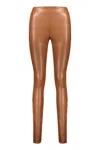 Cedric Charlier High-waist Leggings In Brown