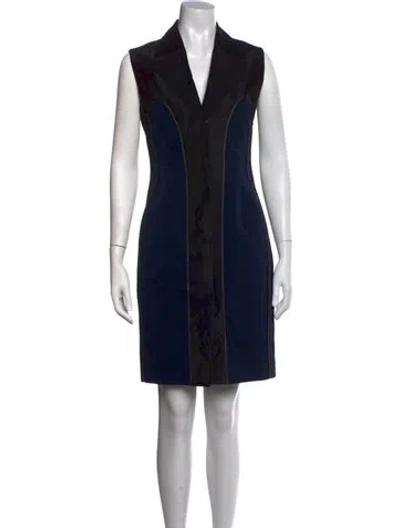 Pre-owned Cedric Charlier Knee-length Dress In Black