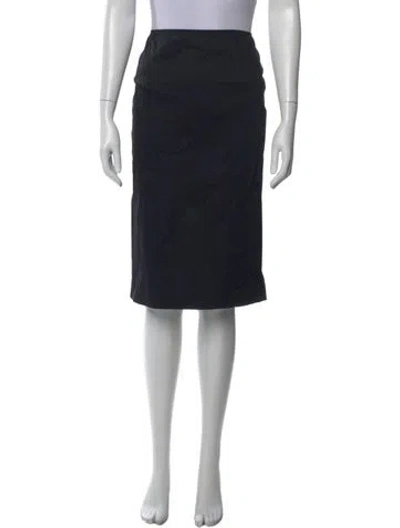 Pre-owned Cedric Charlier Knee-length Skirt In Black