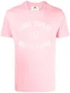 Cedric Charlier Logo-print Cotton T-shirt In Pink