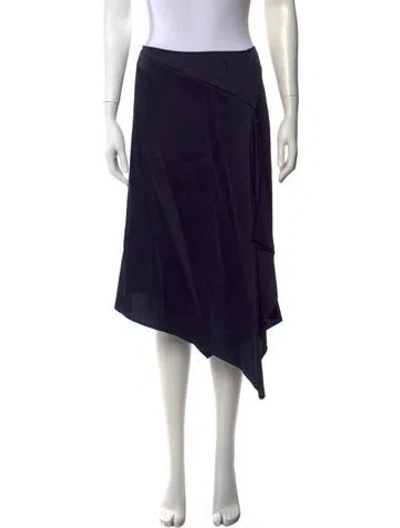 Pre-owned Cedric Charlier Midi Length Skirt In Blue