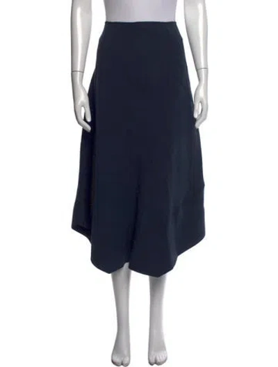 Pre-owned Cedric Charlier Midi Length Skirt In Blue