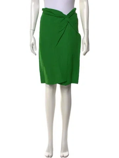 Pre-owned Cedric Charlier Mini Skirt In Green