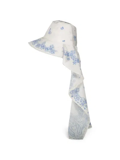 Cedric Charlier Paisley-print Hat In Multi