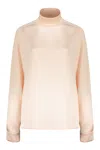 Cedric Charlier Print Blouse In Pink