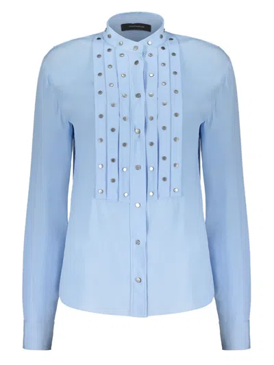 CEDRIC CHARLIER STUD-DETAILING SHIRT