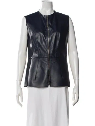 Pre-owned Cedric Charlier Vest In Blue