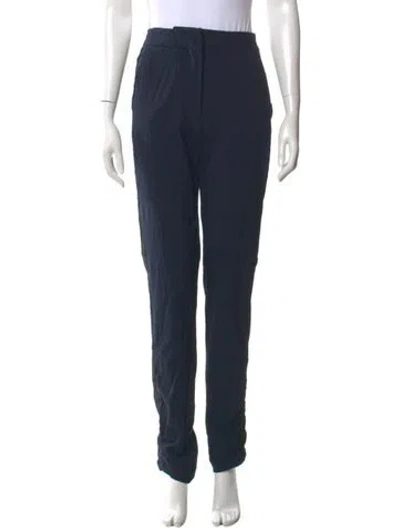 Pre-owned Cedric Charlier Virgin Wool Skinny Leg Pants In Blue