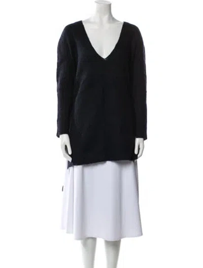 Pre-owned Cedric Charlier V-neck Sweater In Blue