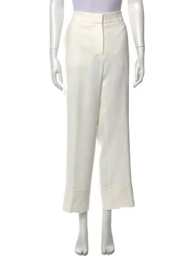 Pre-owned Cedric Charlier Wide Leg Pants In Neutral