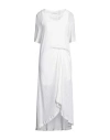 Cedric Charlier Woman Maxi Dress Ivory Size 6 Cotton, Polyester In White
