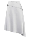 Cedric Charlier Woman Midi Skirt Grey Size 12 Polyester In Grey