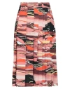 Cedric Charlier Woman Midi Skirt Orange Size 6 Polyester In Orange