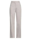 Cedric Charlier Woman Pants Light Grey Size 6 Cotton, Polyamide, Elastane In Grey