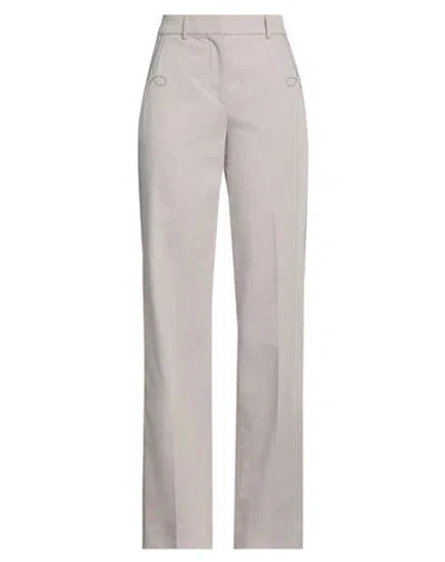 Cedric Charlier Woman Pants Light Grey Size 6 Cotton, Polyamide, Elastane