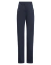 Cedric Charlier Woman Pants Navy Size 4 Cotton, Polyamide, Elastane In Navy Blue