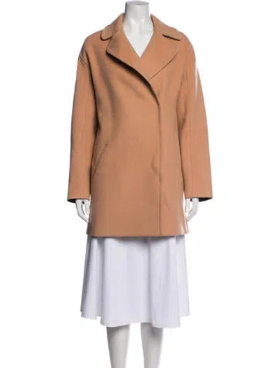 Pre-owned Cedric Charlier Wool Coat W/ Tags In Neutrals