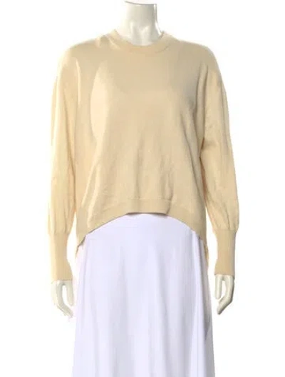 Pre-owned Cedric Charlier Wool Crew Neck Sweater In Neutral
