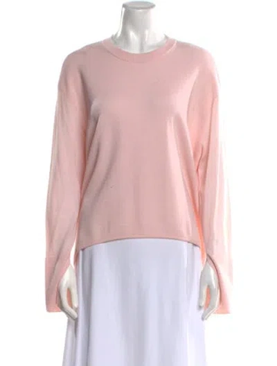 Pre-owned Cedric Charlier Wool Crew Neck Sweater In Pink