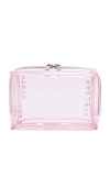 Cee Clear Small Cosmetic Case In Pink
