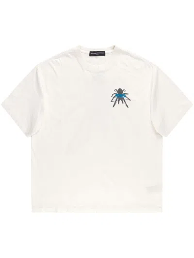 Ceec Spider-print T-shirt In White
