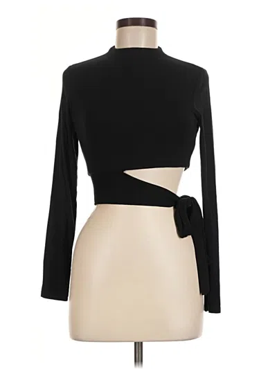 Pre-owned Cefian Long Sleeve Top Black Turtleneck Tops