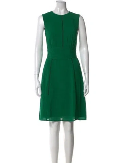 Pre-owned Cefinn Crew Neck Knee-length Dress W/ Tags In Green
