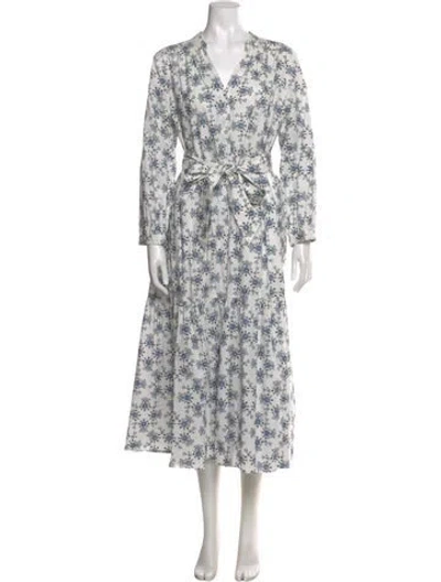 Pre-owned Cefinn Floral Print Long Dress In Multi